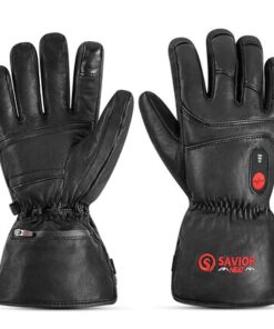 SAVIOR sports d'hiver Polar cuir Unisex Black L