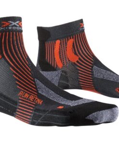 X-SOCKS Men Run Retina 4.0 stone grey melange/x-orange 35-38