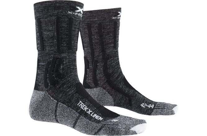 X-SOCKS Trek X Linen dolomite grey melange/opal black 35-38 X-SOCKS Trek X Linen dolomite grey melange/opal black 35-38