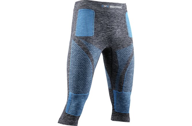 X-BIONIC Men Energy Accumulator 4.0 Melange Pants 3/4 dark grey melange/blue XXL X-BIONIC Men Energy Accumulator 4.0 Melange Pants 3/4 dark grey melange/blue XXL