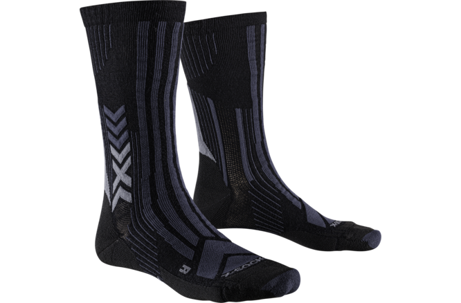 X-SOCKS Trek Perform Merino Crew opal black/charcoal 39-41 X-SOCKS Trek Perform Merino Crew opal black/charcoal 39-41