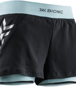 X-BIONIC Women Twyce Race 2in1 Shorts clearwater/black XS
