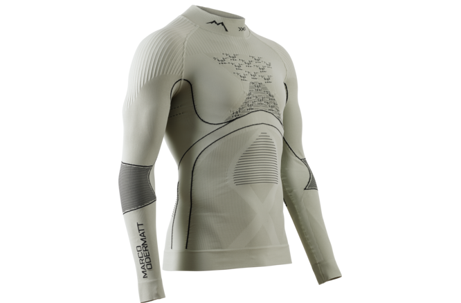 X-BIONIC Men Energy Accumulator 4.0 Shirt Turtle Neck LG SL Marco Odermatt Signature Edition tea grey/black M X-BIONIC Men Energy Accumulator 4.0 Shirt Turtle Neck LG SL Marco Odermatt Signature Edition tea grey/black M