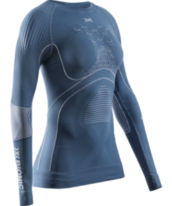 X-BIONIC Women Energy Accumulator 4.0 Shirt LG SL mineral blue/arctic white S