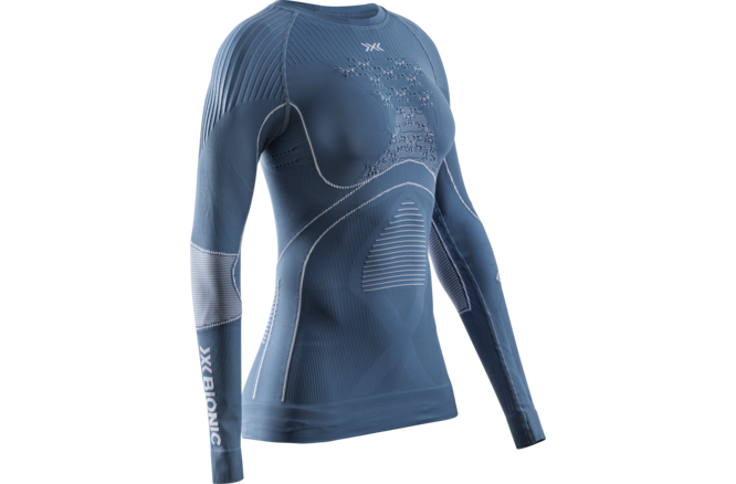 X-BIONIC Women Energy Accumulator 4.0 Shirt LG SL mineral blue/arctic white S X-BIONIC Women Energy Accumulator 4.0 Shirt LG SL mineral blue/arctic white S