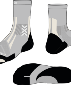 X-SOCKS Hike Discover Merino Crew seal grey/light sand 35-38