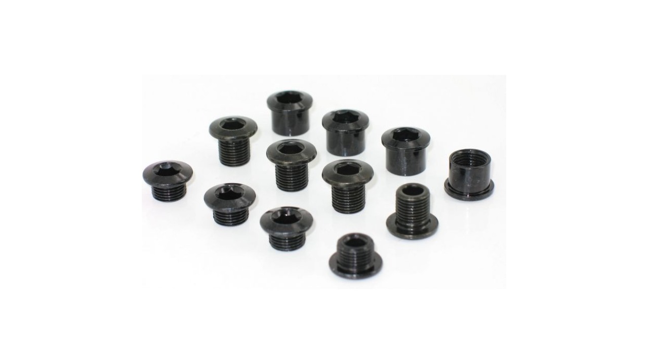 CHAINRING BOLT KIT 4STL/STL BLACK/BLACK TRUVATIV CHAINRING BOLT KIT 4STL/STL BLACK/BLACK TRUVATIV