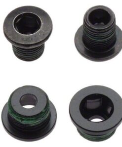 CHAINRING BOLT KIT 4X2 AL/ST BLACK