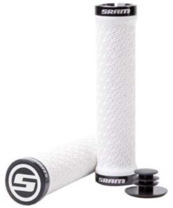 Poignées SRAM LockingGrips paire fixation avec deux bagues blanc