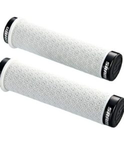 Poignées SRAM LockingGrips DH Silikon 130mm Paar blanc