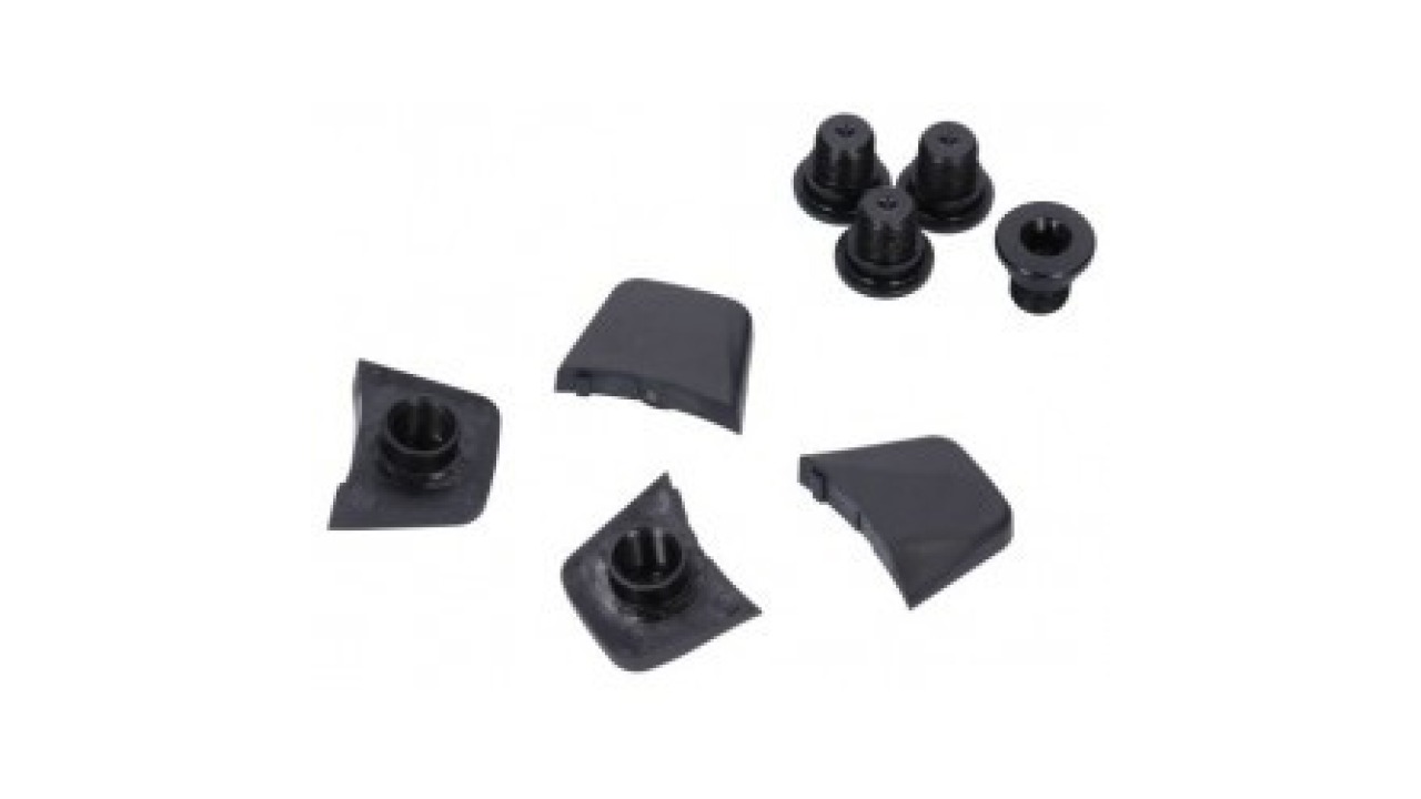 CRANK CHAINRING BOLT KIT 4-ARM FORCE AXS 2X 107 BCD CRANKS D1 ALUMINUM BLACK CRANK CHAINRING BOLT KIT 4-ARM FORCE AXS 2X 107 BCD CRANKS D1 ALUMINUM BLACK
