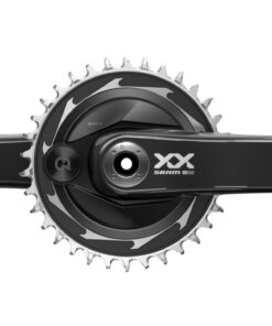 Powermeter XXSL Eagle T-Type 34Z 175mm Q174 CL55 DUB MTB Wide Carbon, Black