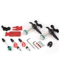 SRAM Pro Entlüftungskit ohne Mineral Oil
 Inhalt: 2 Premium Syringes,M4 fittings, bleed blocks, Torx tool, crowfoot, Bleeding Edge Fitting