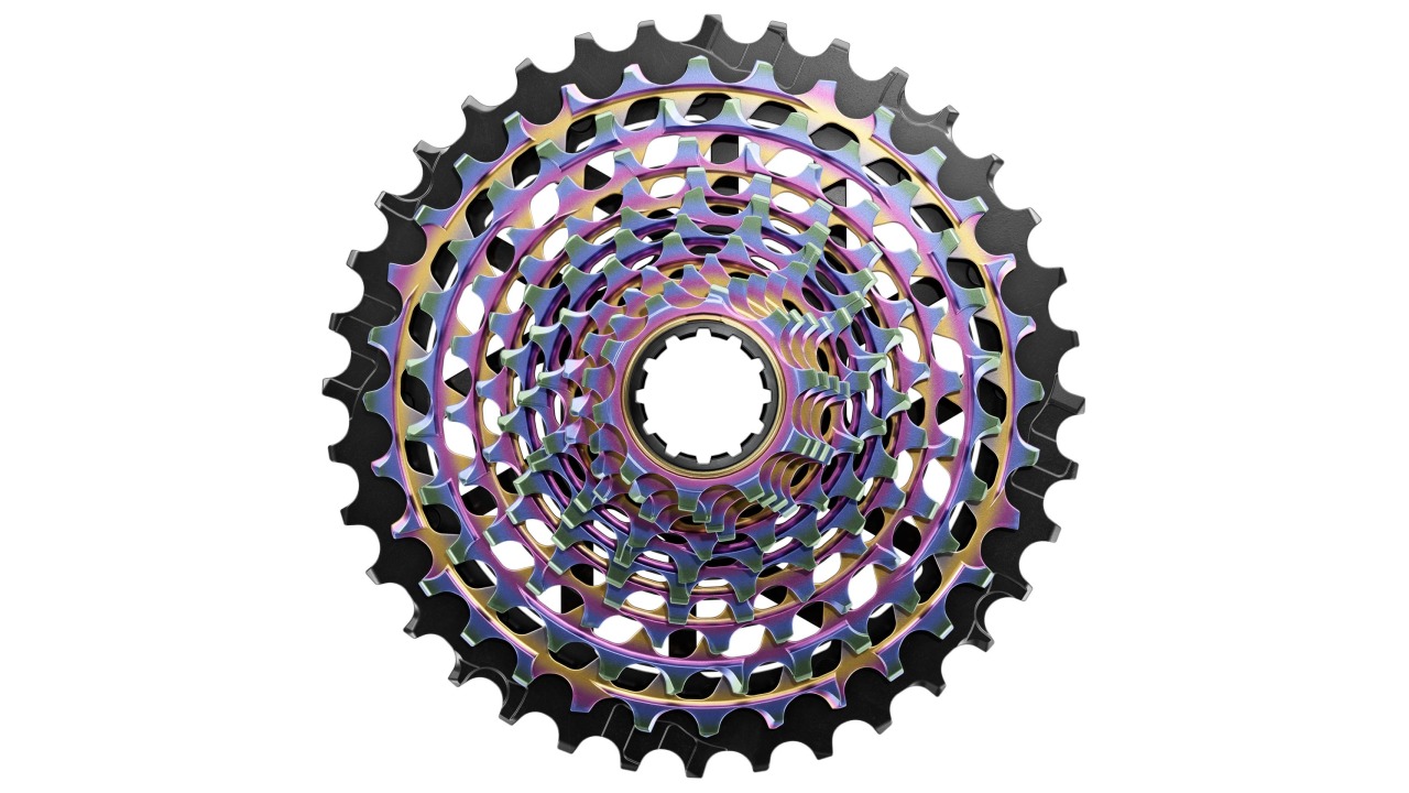 Cassette XG-1290 E1 10-33 Red AXS 12-vit Rainbow Cassette XG-1290 E1 10-33 Red AXS 12-vit Rainbow