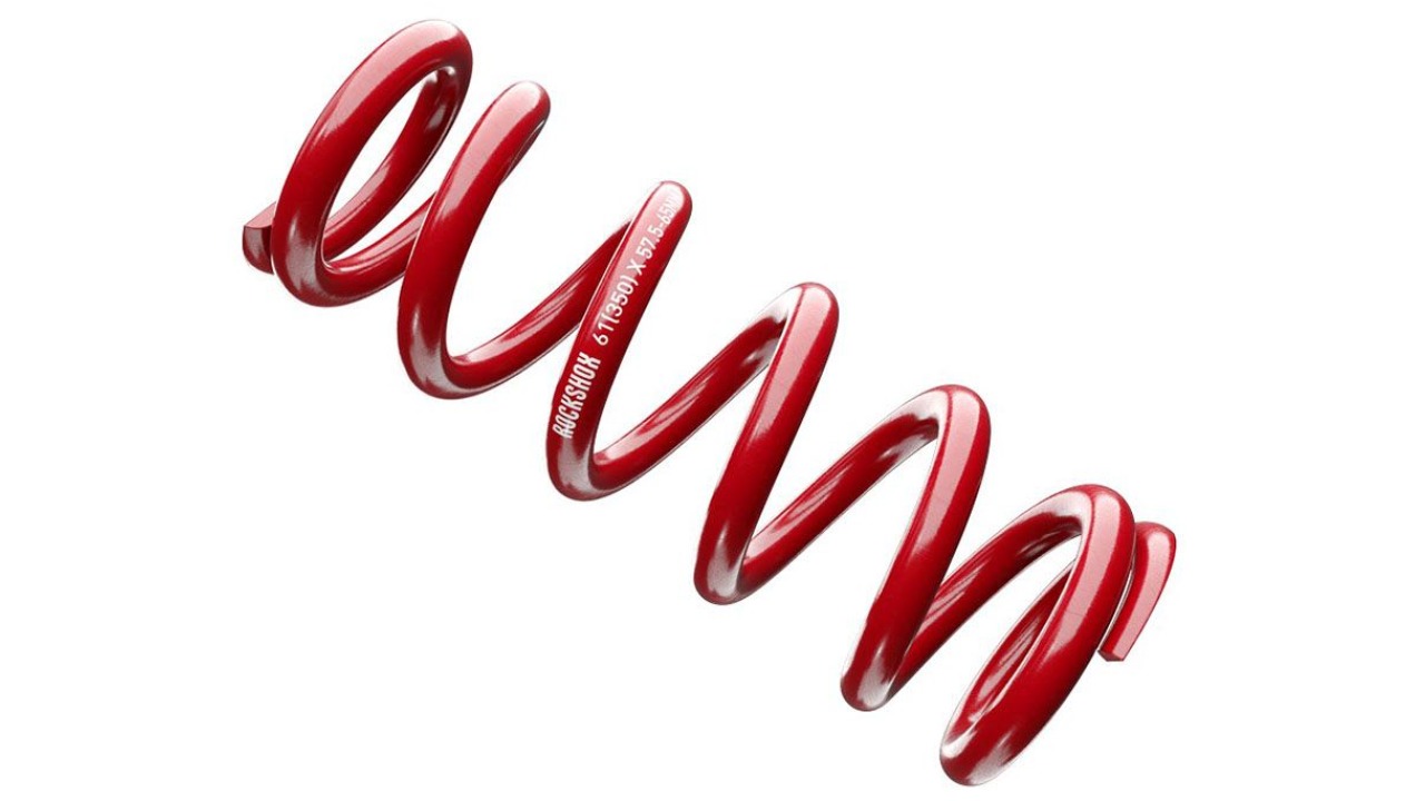 Coil Spring, Metric, Electric Red 174mm Spring Travel (67.5-75MM) 450 LB Coil Spring, Metric, Electric Red 174mm Spring Travel (67.5-75MM) 450 LB