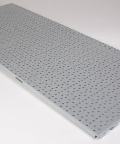 Paroi arrière gris 100x40cm avec trous