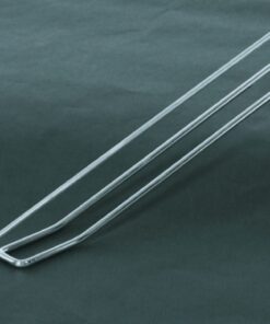 Crochet avec porte-étiquette 30cm version tôle perforée