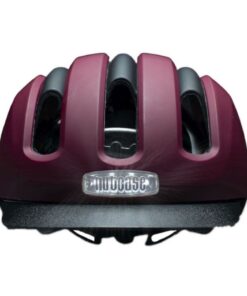 Helm Vio Cabernet matt L-XL 59-62cm MIPS, Front-Seiten-Rück LEDs 360°, USB