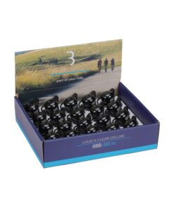 20 Glocken Loud&Clear Deluxe schwarz 
 Display-Karton mit 20 Stück.