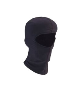 Bonnet passe-montagne taille unique noir, en tissu élastique thermo
