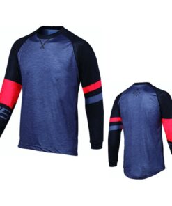 Maillot VTT manches longues Gravity gris-noir-rouge XXL