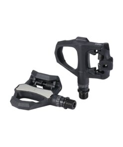 Pédale velo route 255g av. 7°clips, noir Corps renforcé en fibres, axe CrMo