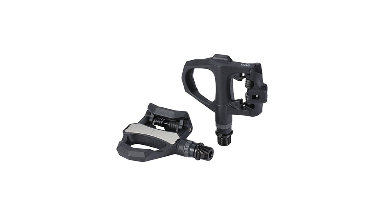 Pédale velo route 255g av. 7°clips, noir Corps renforcé en fibres, axe CrMo Pédale velo route 255g av. 7°clips, noir Corps renforcé en fibres, axe CrMo