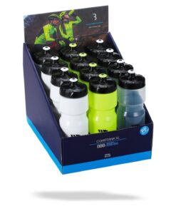 bottle display box 750ml. CompTank mixed blanc-noir, clair-noir, jaune fluo