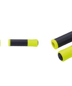 Poignées Viper 130mm noir/jaune fluo