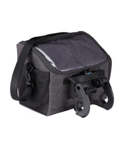 Sac de guidon  5.5L 26x16x18cm max. 5kg gris, fermeture BBB Click-Quick-système
