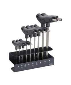 Set Torx: T25, Hex: 2/2.5/3/4/5/6/8/10mm Clé-T Ergo avec support