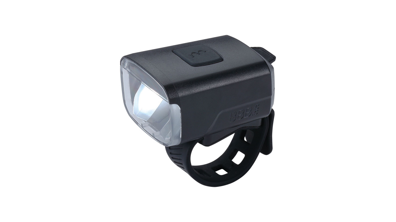 Lumière avant Stud33 Strap 130 Lumen avec accu, 4 Modi, libération rapide Lumière avant Stud33 Strap 130 Lumen avec accu, 4 Modi, libération rapide