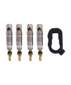 Embout de valve Presta, 4 pièces outil inclus