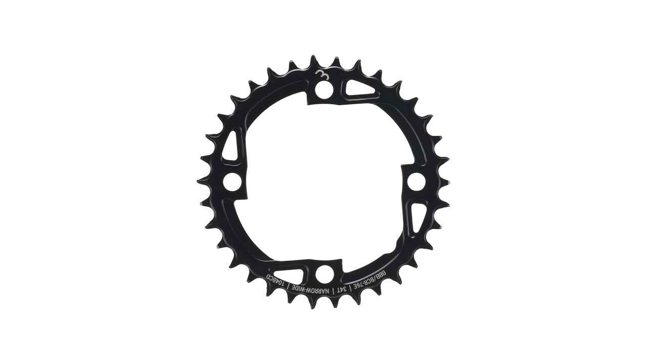 Plateau chaîne E-BikeGearNarrow/Wide/34D acier, cercle 104mm, 9-12 Speed, 4-bras Plateau chaîne E-BikeGearNarrow/Wide/34D acier, cercle 104mm, 9-12 Speed, 4-bras