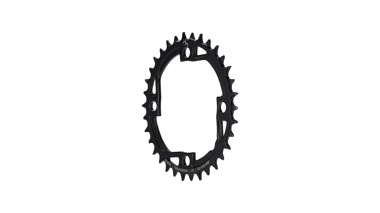 Plateau chaîne E-BikeGearNarrow/Wide/34D acier, cercle 104mm, 9-12 Speed, 4-bras Plateau chaîne E-BikeGearNarrow/Wide/34D acier, cercle 104mm, 9-12 Speed, 4-bras