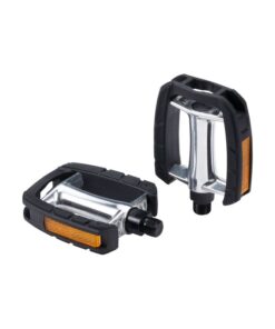 Trekking Pedal SteadyRestAlu-Kunststoff CrMoAchse, Antislip, mit Reflektoren
 Aluminiumgehäuse mit Kunststoffkäfig 
 Mit Kraton-Anti-Rutsch-Oberfläche 
 CrMo-Achse mit Kugellagern 
 Mit Reflektoren