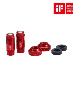 Presta CoreCap red, 2 Stück Schrader Pumpe kompatibel +300% Airflow
 CoreCap, die ultimative Lösung für Tubeless-Fahrer, die Wert auf Komfort und Leistung legen 
 Mit bis zu 300% mehr Luftdurchlass, macht es Tubeless Montagen zum Kinderspiel 
 Kompatibel mit allen Presta-Ventilen mit Gewinde und geschraubten Ventileinsätzen 
 Kompatibel mit Standard Schrader Pumpen, keine Adapter oder Spezialpumpen nötig 
 Kein Verbiegen, Verkleben oder Brechen empfindlicher Presta Ventileinsätzen mehr 
 Ersetzt herkömmliche Presta-Ventileinsätze problemlos und ohne Adapter