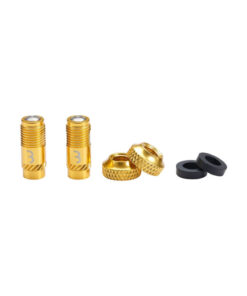 Presta CoreCap gold, 2 pièce, pompe schrader compatible +300%de débit d'air