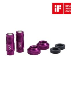 Presta CoreCap purple, 2 Stück Schrader Pumpe kompatibel +300% Airflow
 CoreCap, die ultimative Lösung für Tubeless-Fahrer, die Wert auf Komfort und Leistung legen 
 Mit bis zu 300% mehr Luftdurchlass, macht es Tubeless Montagen zum Kinderspiel 
 Kompatibel mit allen Presta-Ventilen mit Gewinde und geschraubten Ventileinsätzen 
 Kompatibel mit Standard Schrader Pumpen, keine Adapter oder Spezialpumpen nötig 
 Kein Verbiegen, Verkleben oder Brechen empfindlicher Presta Ventileinsätzen mehr 
 Ersetzt herkömmliche Presta-Ventileinsätze problemlos und ohne Adapter