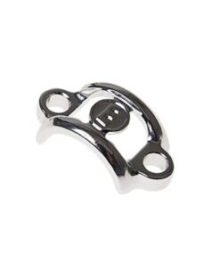 Collier alu chrome poli, sans vis,1 pc.