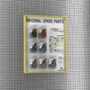 Présentoir  "Original Spare Parts" support pour mur perf. et crochet incl.