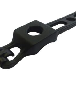 REVUE LIGHT RUPPER STRAP. FRONT BLACK