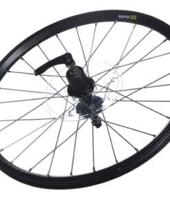 Rear Rim Set,20"x28H,BK/SL 130 mm (Black)