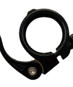 Serrage rapide pour tige de selle 34.9mm Anodisée noir  avec Acorn