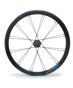 Roue arrière, 22"x24H, Verge P10, bleu Kinetix Pro Disc, 135mm