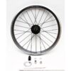 Roue avant pour Verge D9, noir moyeu Shimano 100 mm Roue avant pour Verge D9, noir moyeu Shimano 100 mm