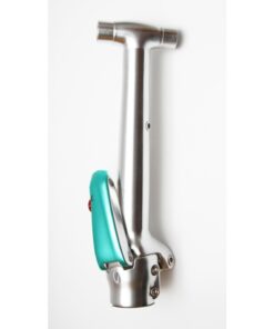 HANDLEPOST, PHYSIS T-BAR 3D,W/ LATCH KIT BRUSHED SILVER, l=290, 12 DEGREE