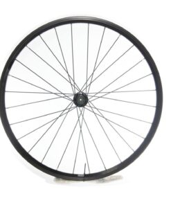 Front Rim Set, 24 x 28H, Mini Alu Hub 100 mm (Black)