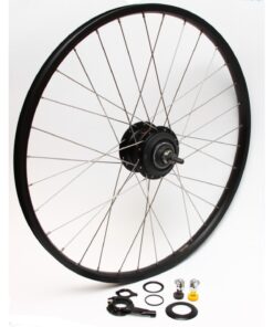 Rear Rim Set, 24 x 28H, Shimano Nexus 7S 130 mm (Black)