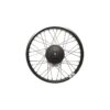 Rear Rim Set, 20"x28H, Black, BYB P8 Kinetix, 130 mm